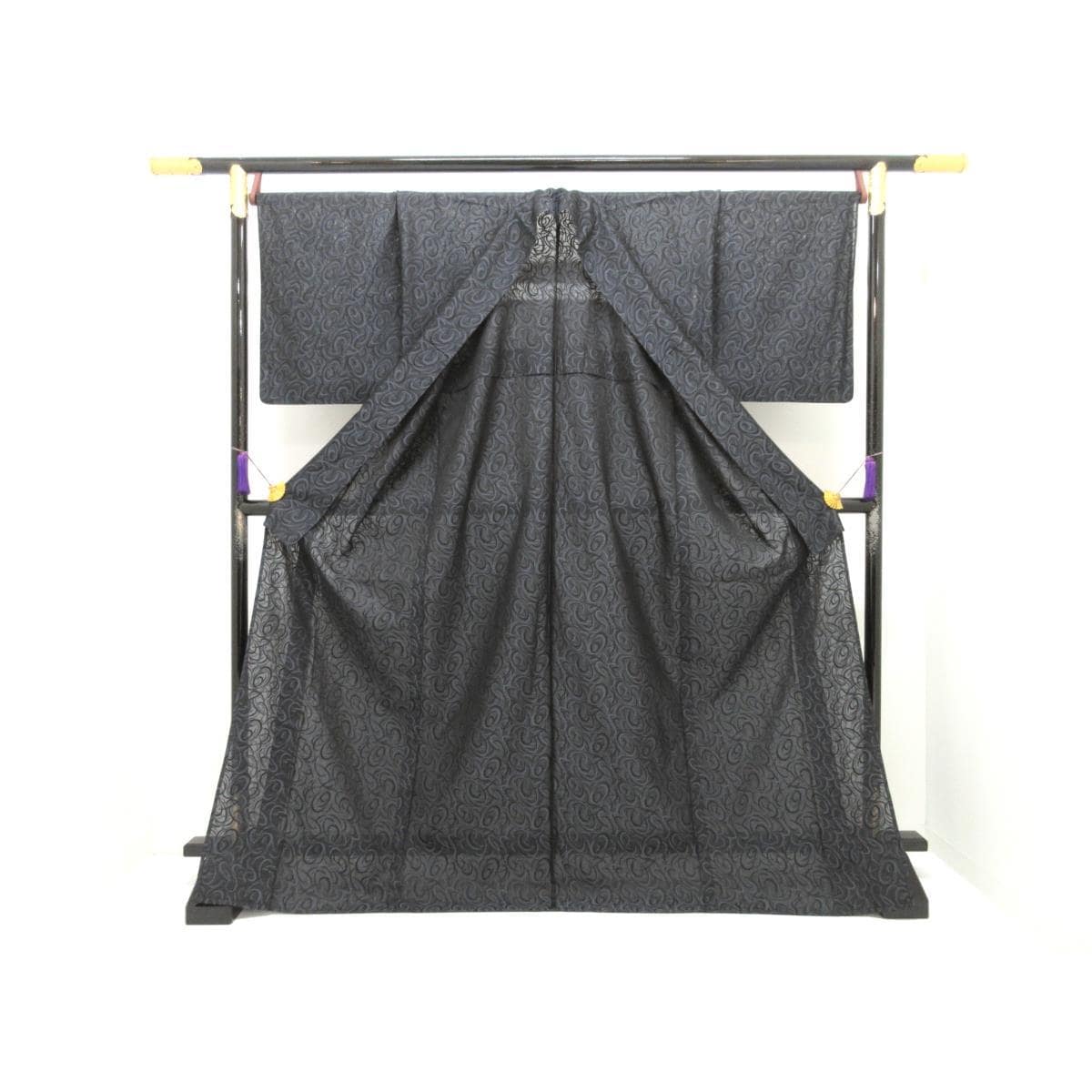 単衣　お召織　身幅２Ｌ寸