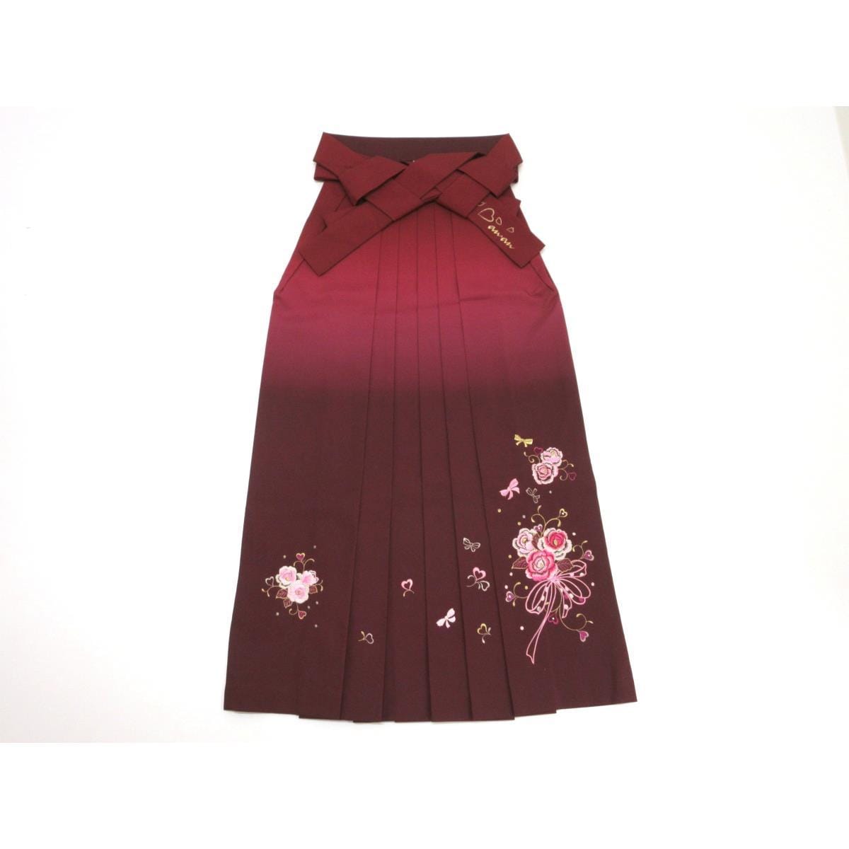 女袴　ａｎ・ａｎ　ボカシ刺繍　紐下９１ｃｍ　Ｍサイズ