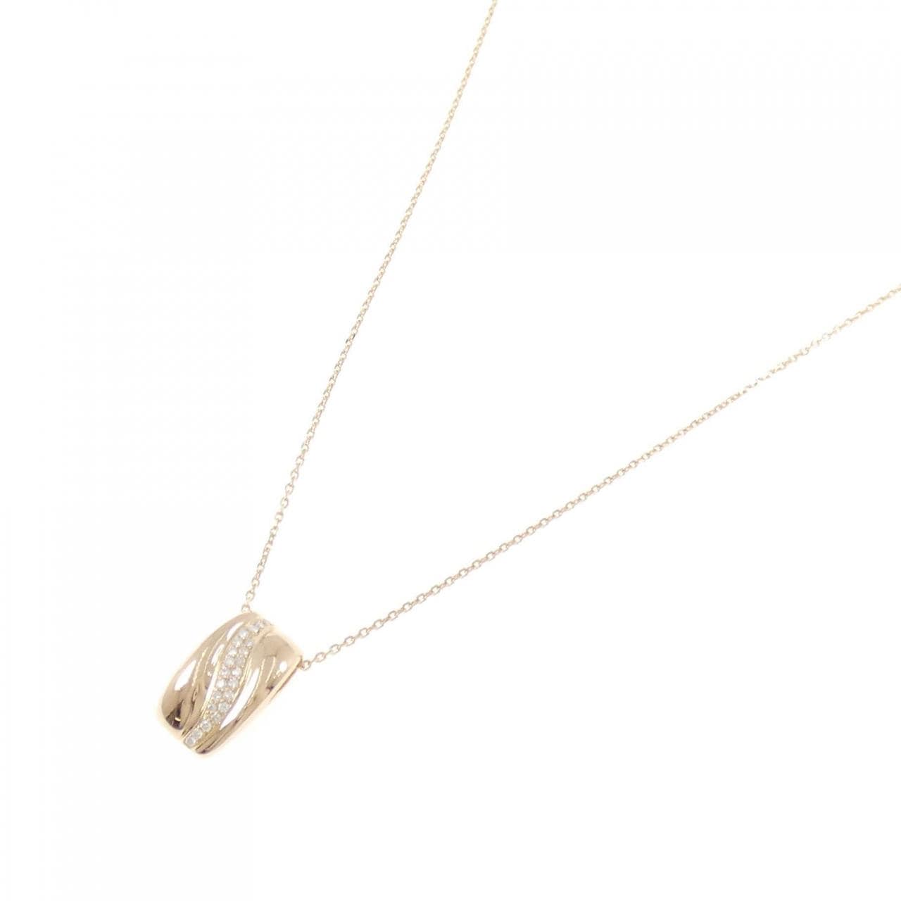 K18PG ダイヤモンド ネックレス 0.14CT