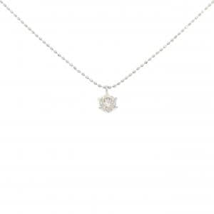 PT900/PT850 ソリティア ダイヤモンド ネックレス 0.35CT