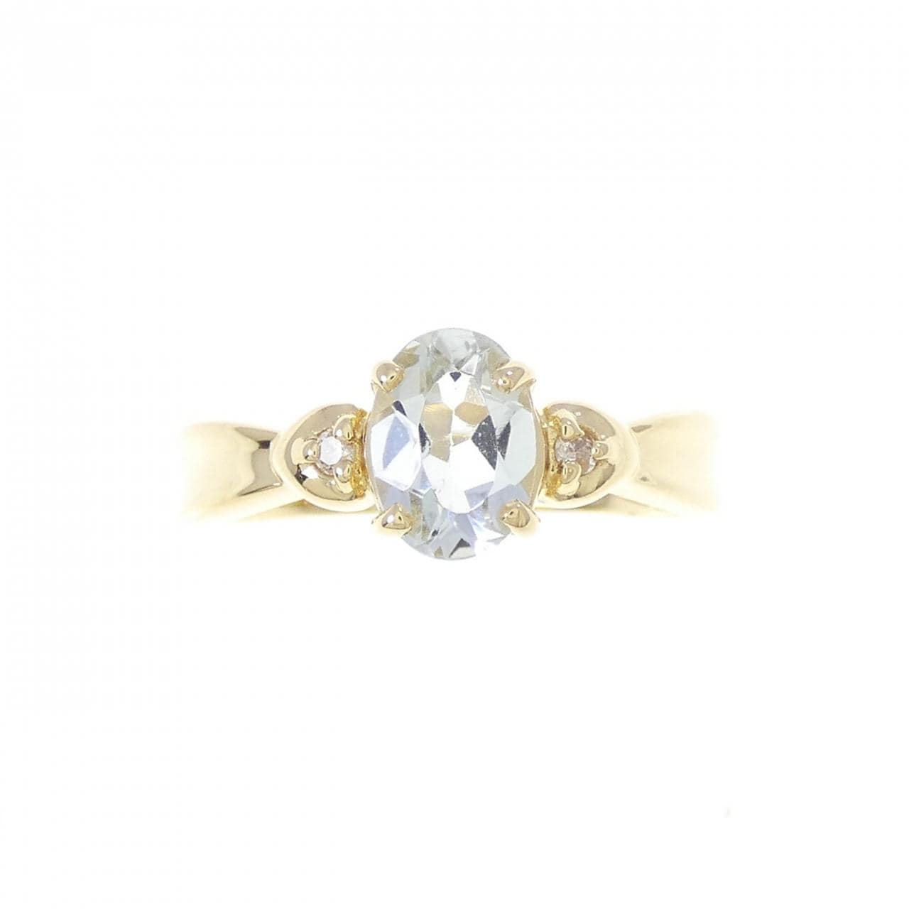 K18YG アクアマリン リング