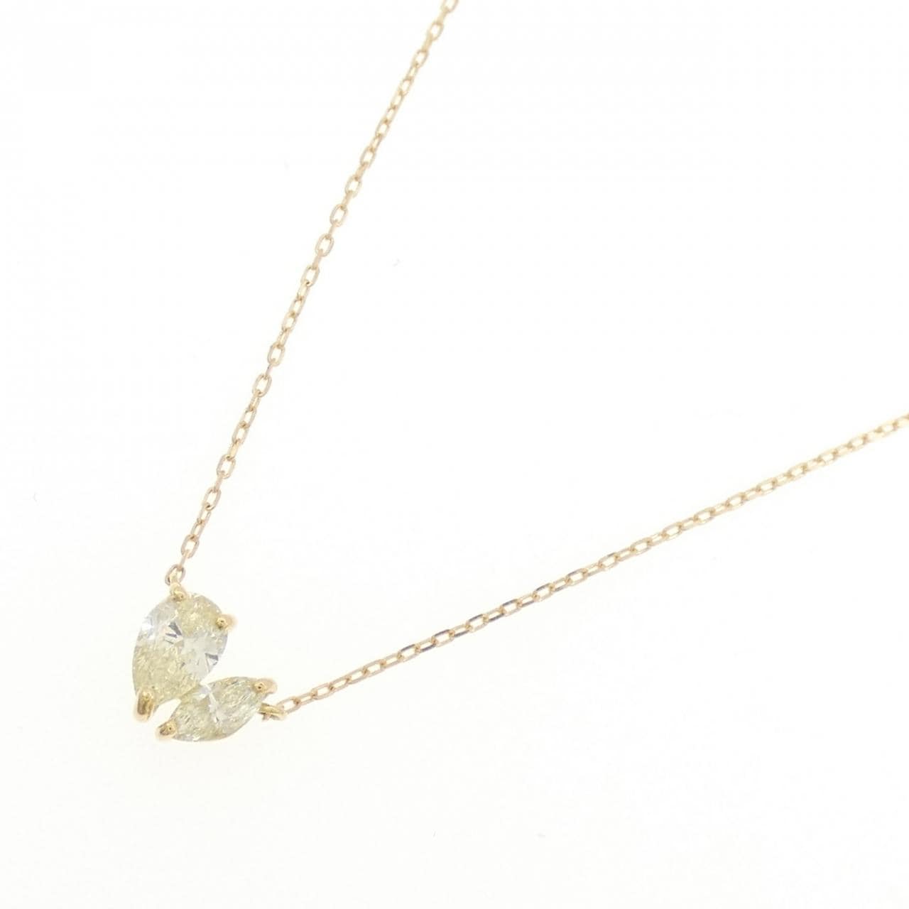 [BRAND NEW] K18YG Diamond necklace 0.30CT