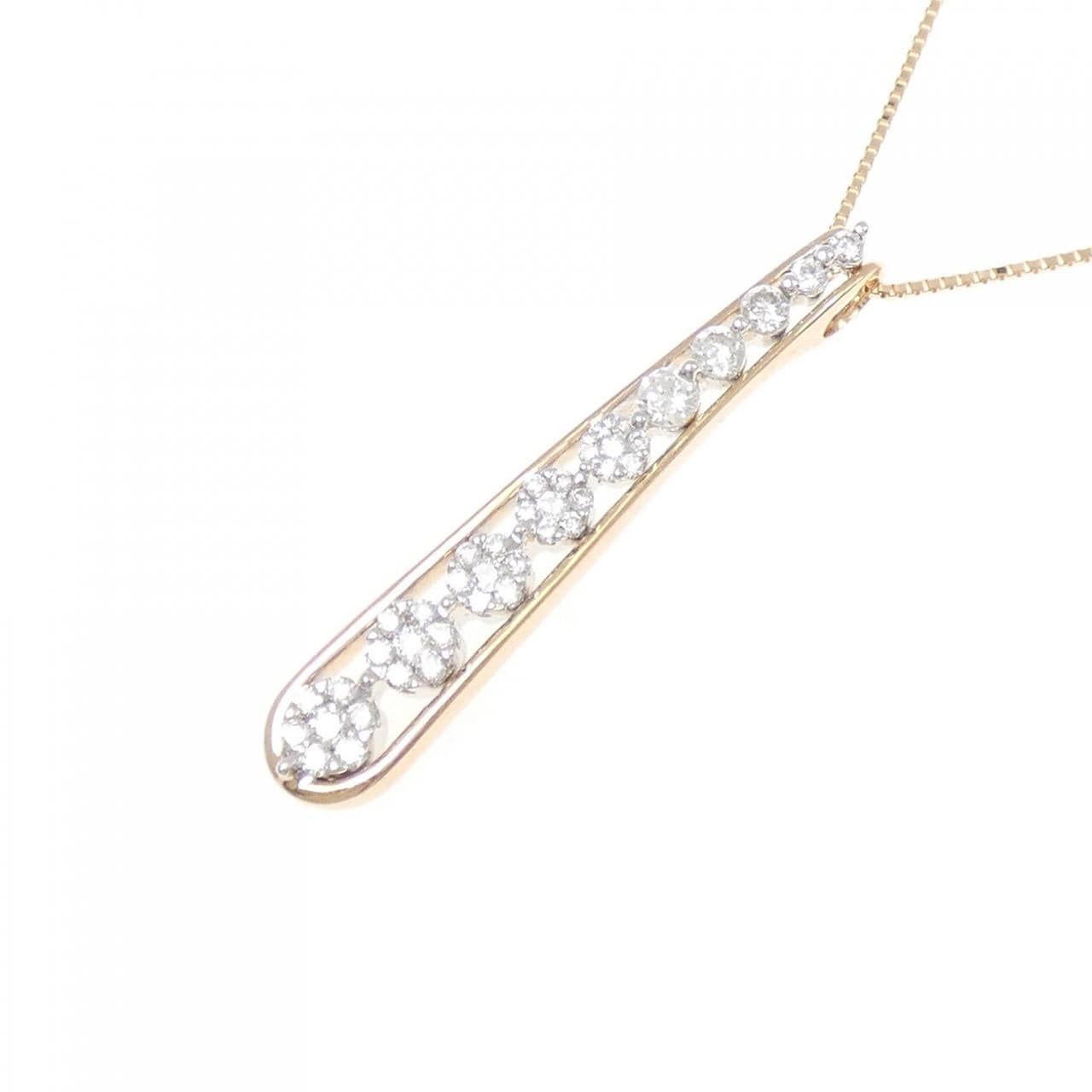 K18PG/K18WG ダイヤモンド ネックレス 0.50CT
