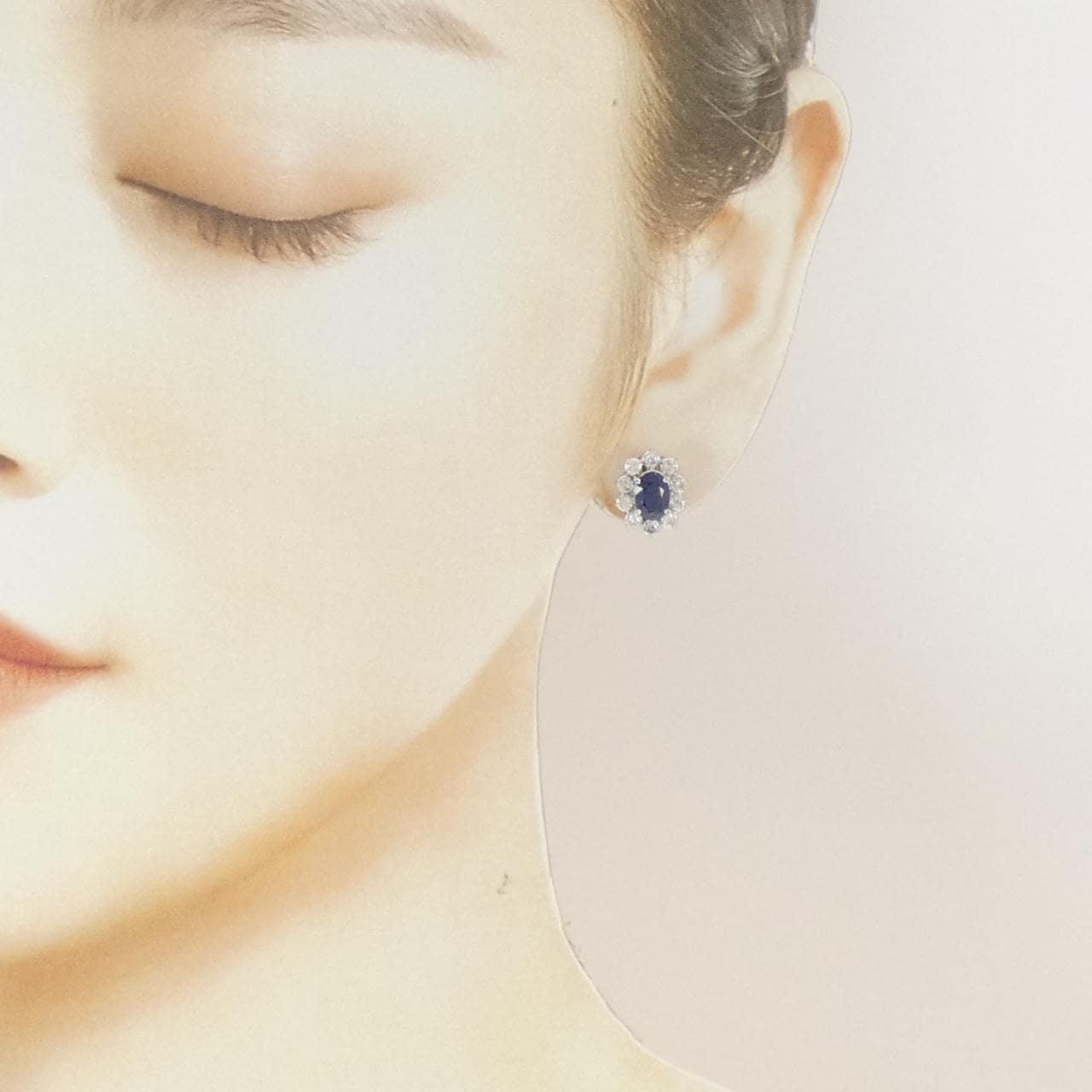 PT900 サファイヤ ピアス 2.0CT