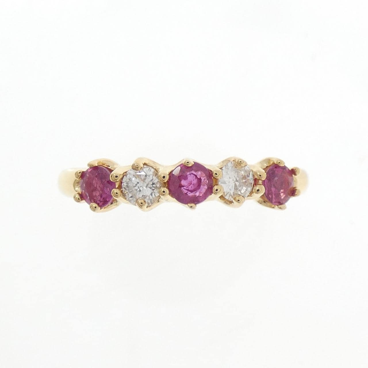 K18YG ルビー リング 0.30CT