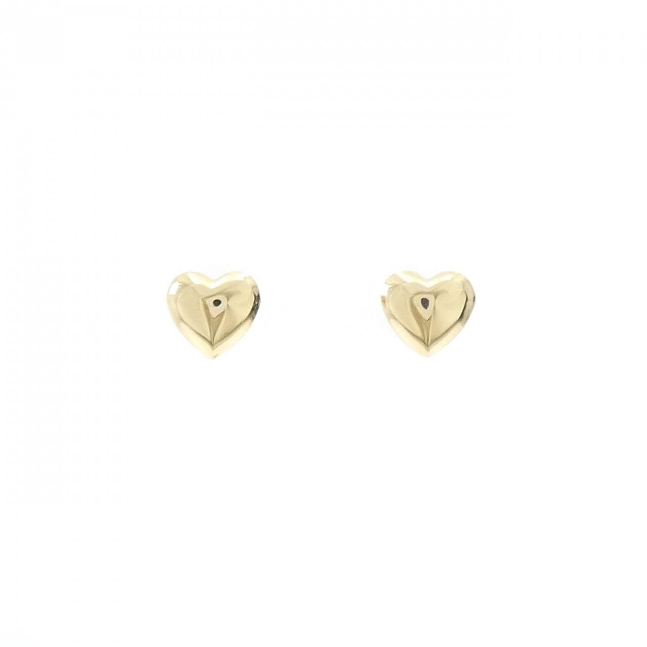K18YG ハート ピアス