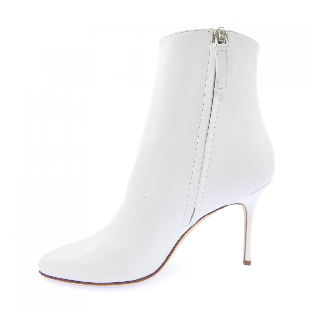 マノロブラニク MANOLO BLAHNIK INSOPO 90 WHITE CALF ブーツ