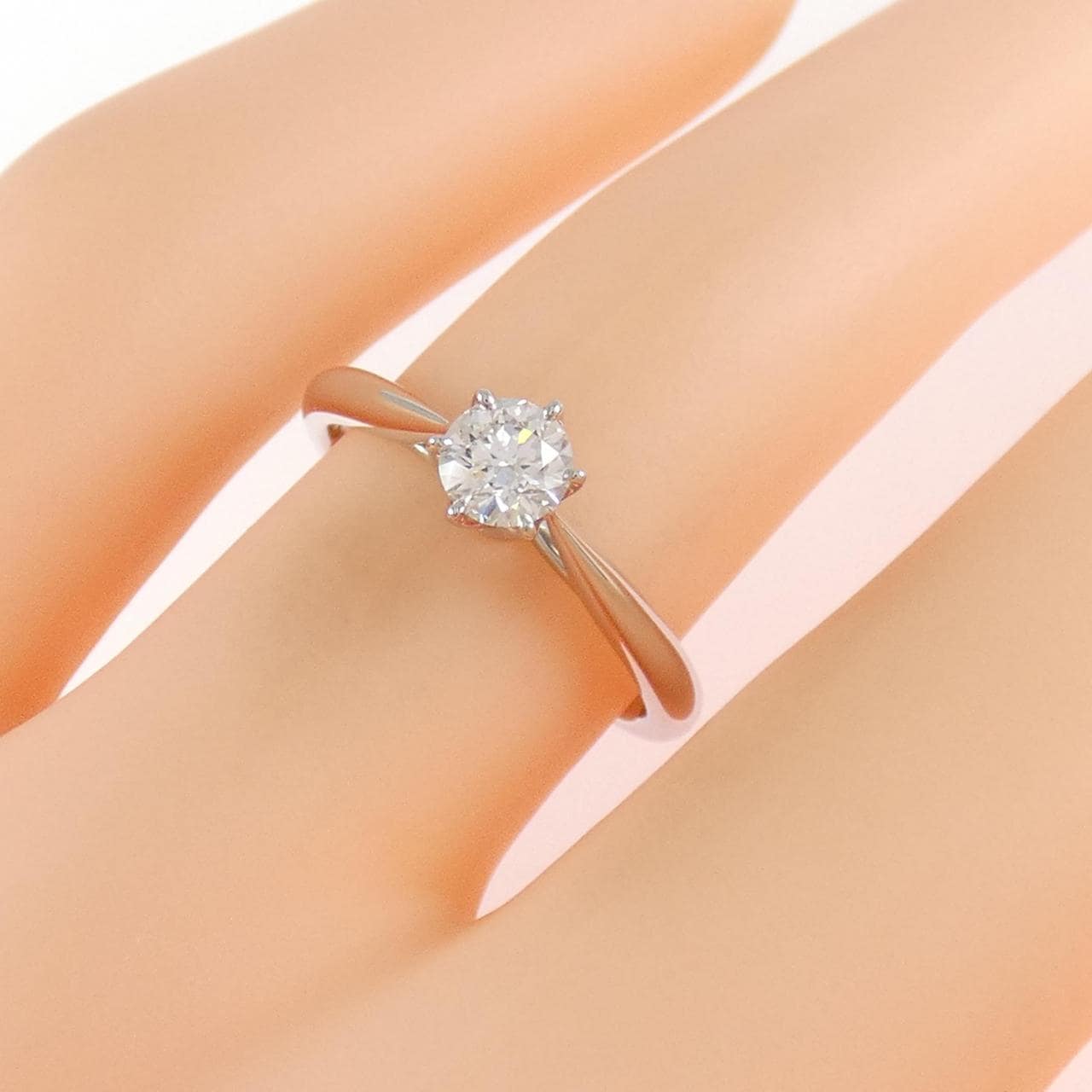 PT950 ダイヤモンド リング 0.301CT D SI1 3EXT H&C