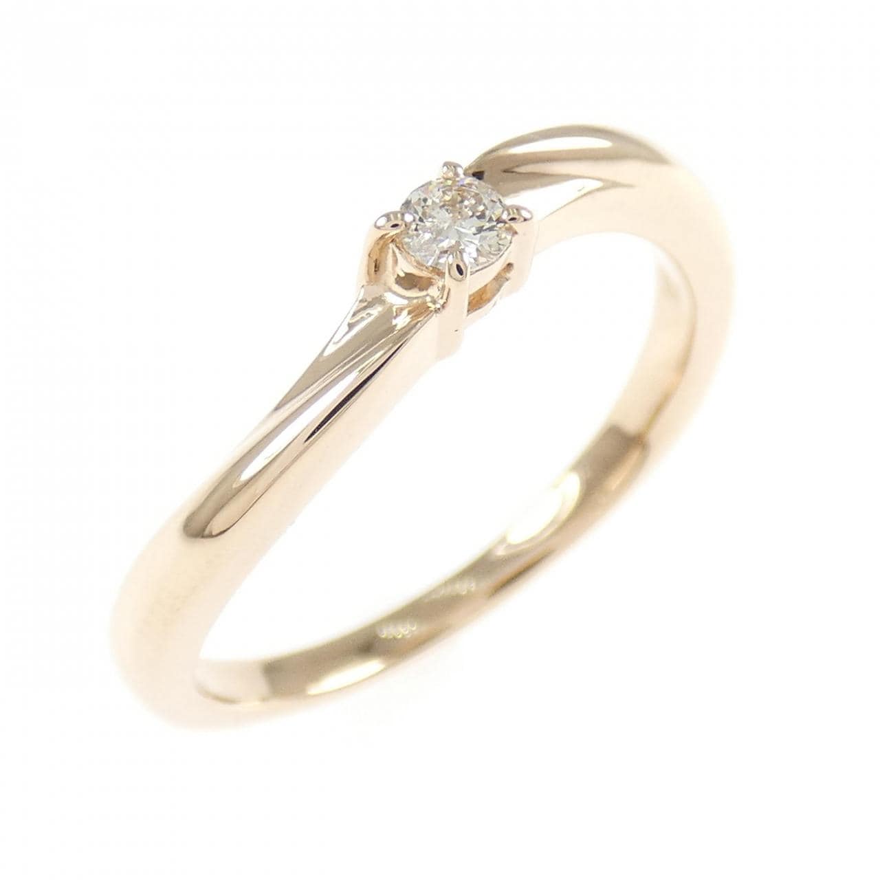 K18PG ダイヤモンド リング 0.08CT