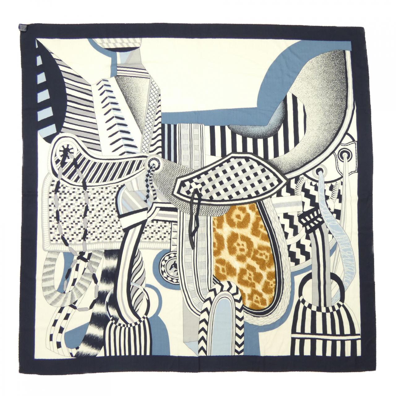 エルメス HERMES LA SELLE IMAGINAIRE 243846S カレジェアン140 ショール