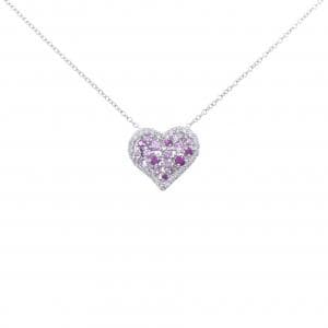 PONTE VECCHIO Heart Sapphire Necklace 0.70CT
