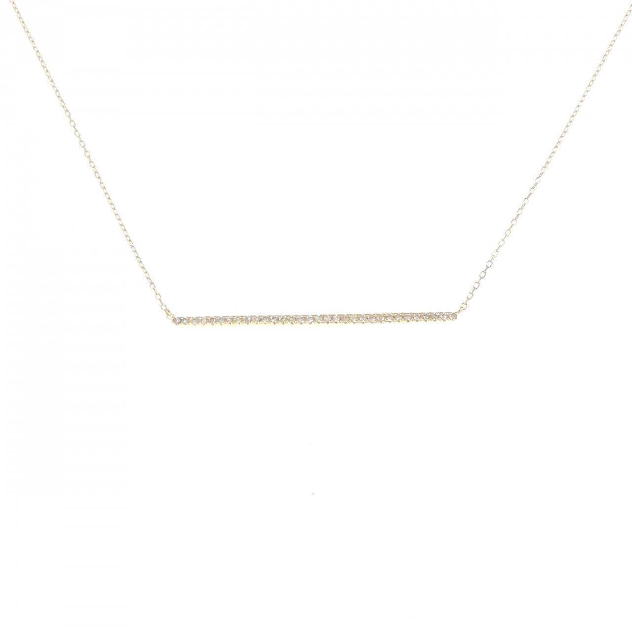 K18YG ダイヤモンド ネックレス 0.12CT