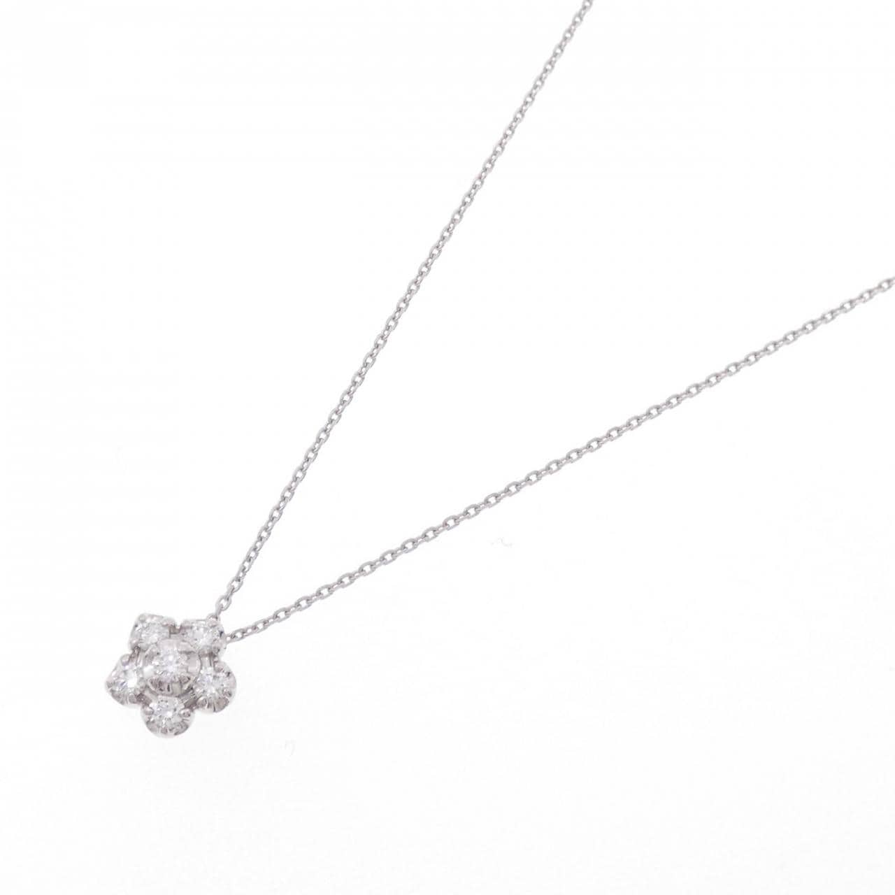 PT Flower Diamond Necklace 0.18CT