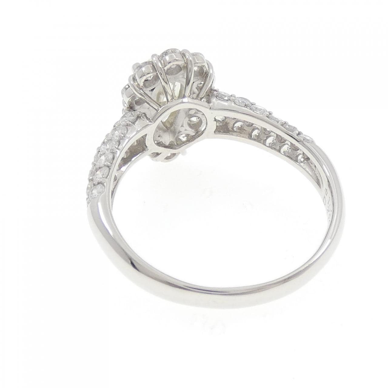 PT900 ダイヤモンド リング 1.034CT VLY VS2 ペアシェイプ