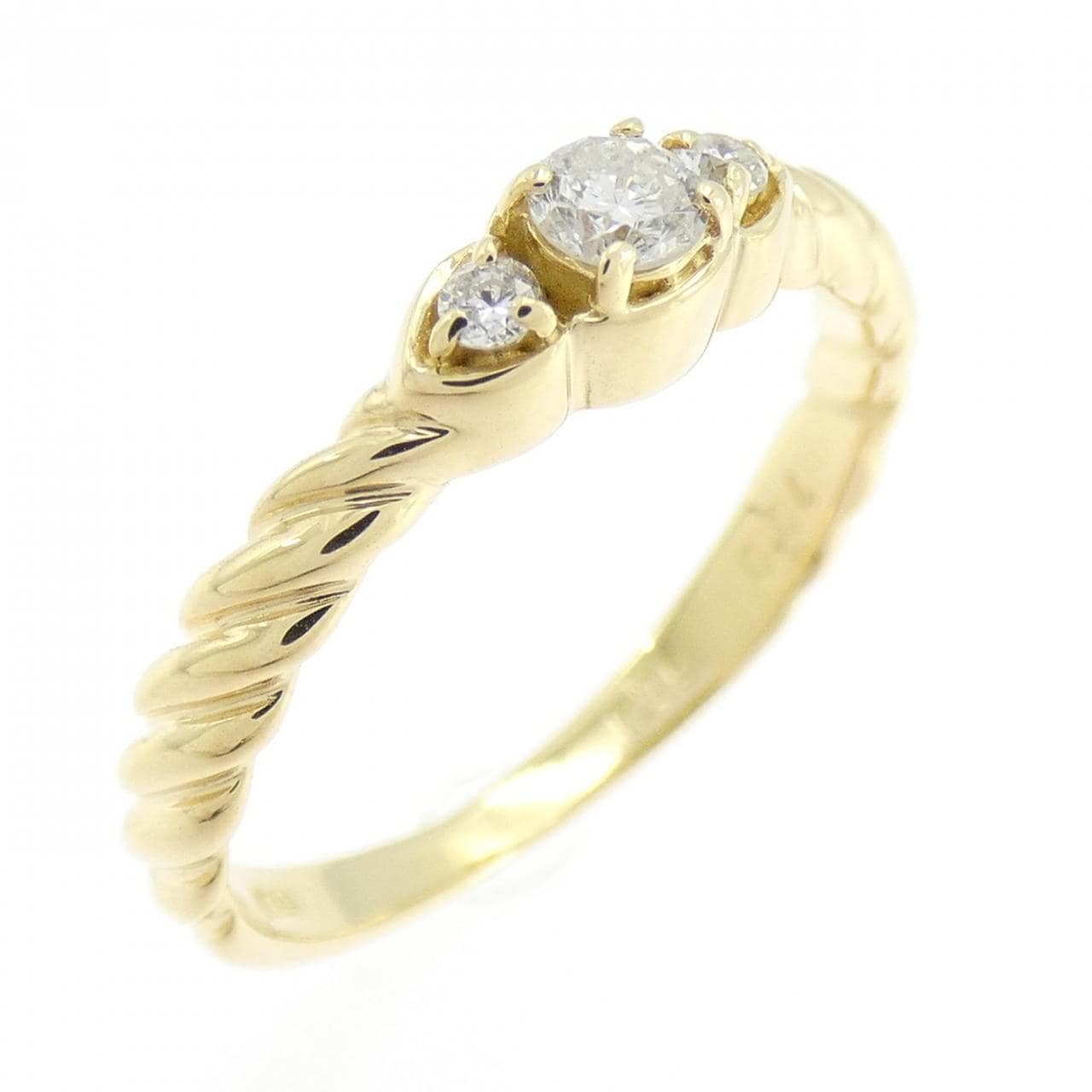 K18YG ダイヤモンド リング 0.10CT