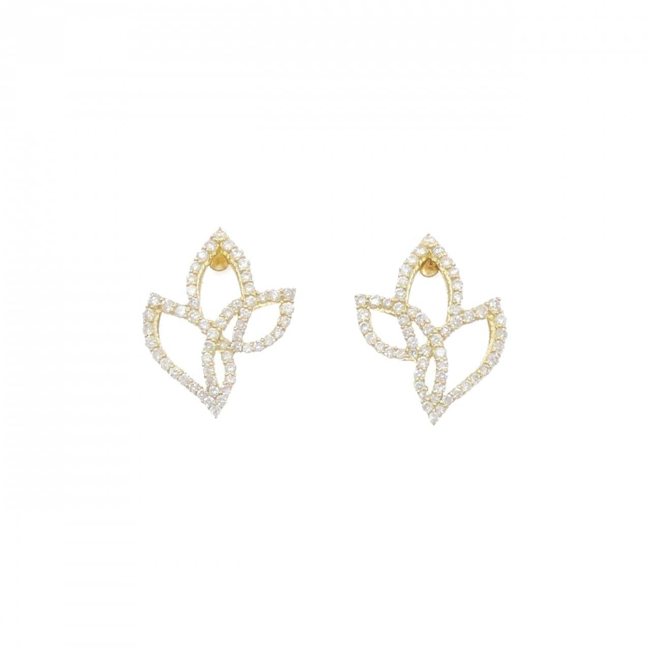 K18YG ダイヤモンド ピアス 0.70CT