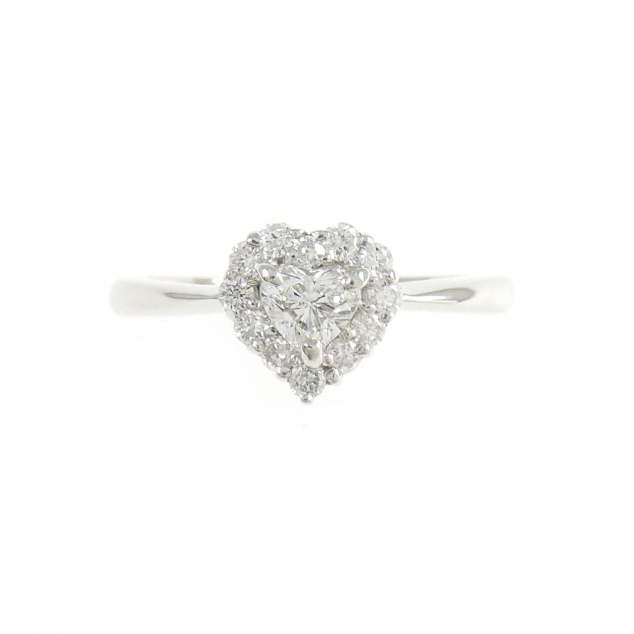 PT900 ハート ダイヤモンド リング 0.18CT