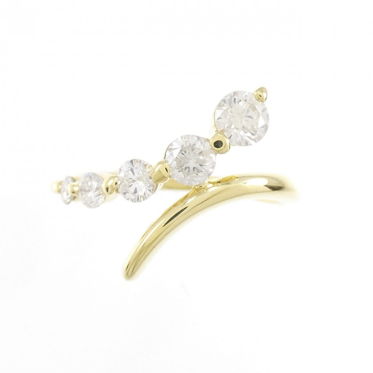 K18YG ダイヤモンド リング 0.70CT