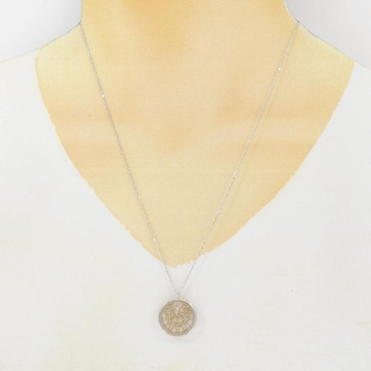 K18スリーカラー スター ダイヤモンド ネックレス 0.07CT