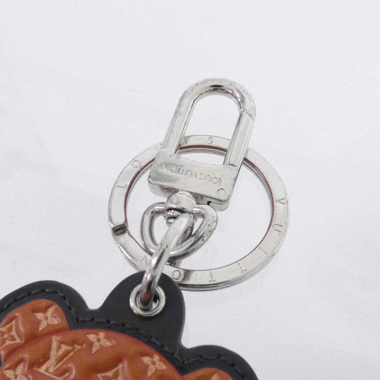 ルイヴィトン モノグラム ポルト クレ テディベア M00342 キーリング