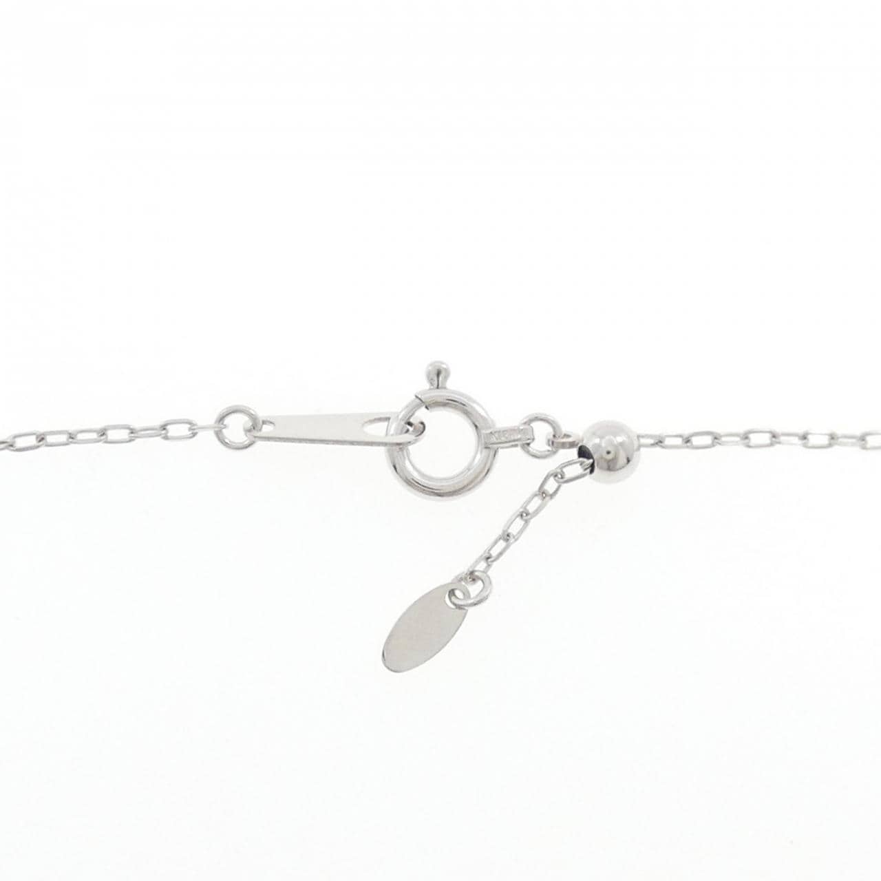 K18WG ダイヤモンド ネックレス 0.12CT