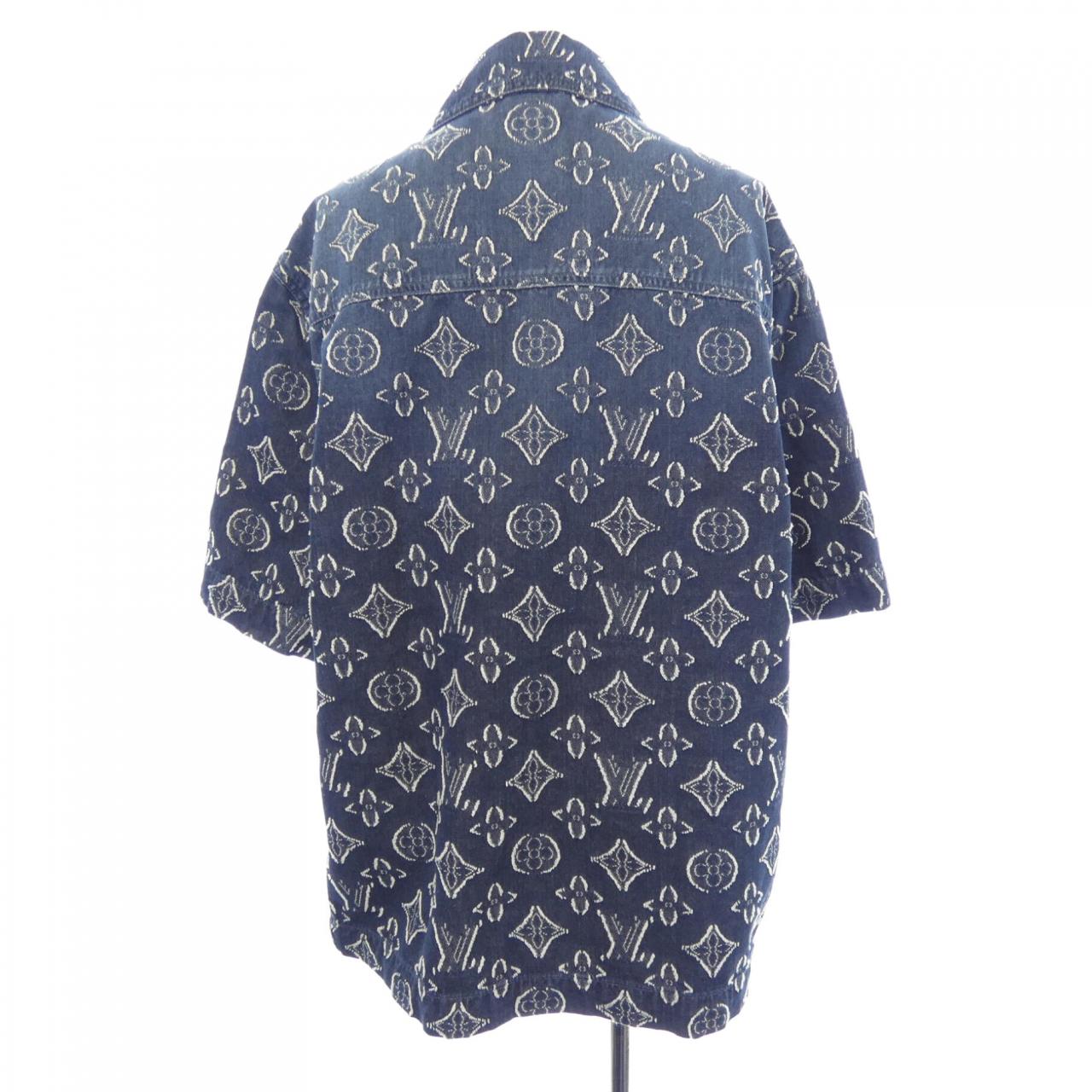 ルイヴィトン LOUIS VUITTON モノグラムショートスリーブシャンブレーシャツ HPS73WARS S／Sシャツ