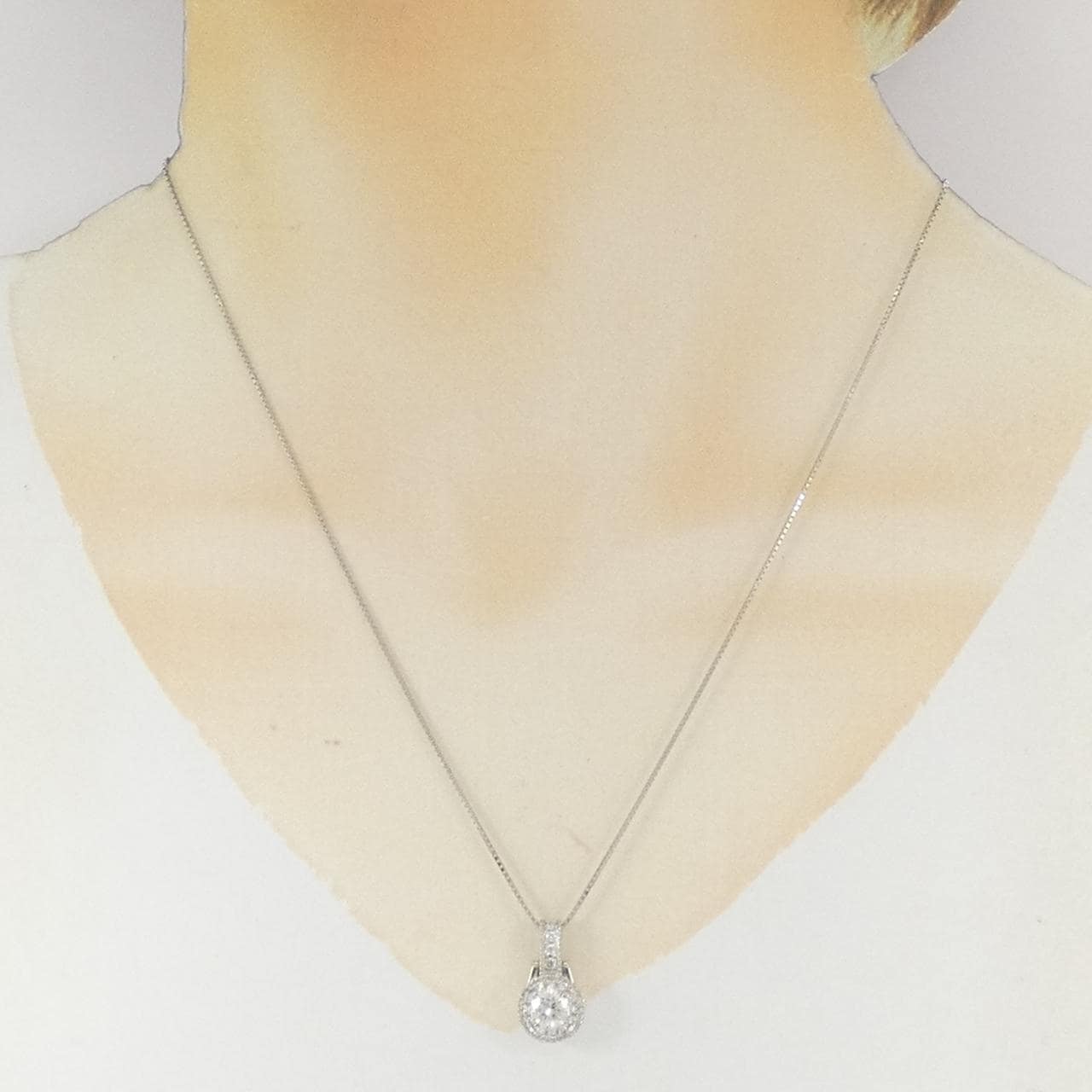 PT900/PT850 ダイヤモンド ネックレス 0.614CT G SI2 VG