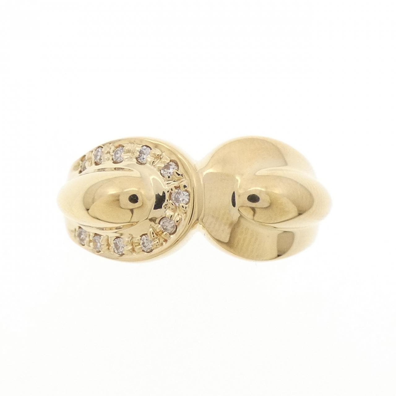 K18YG ダイヤモンド リング 0.08CT