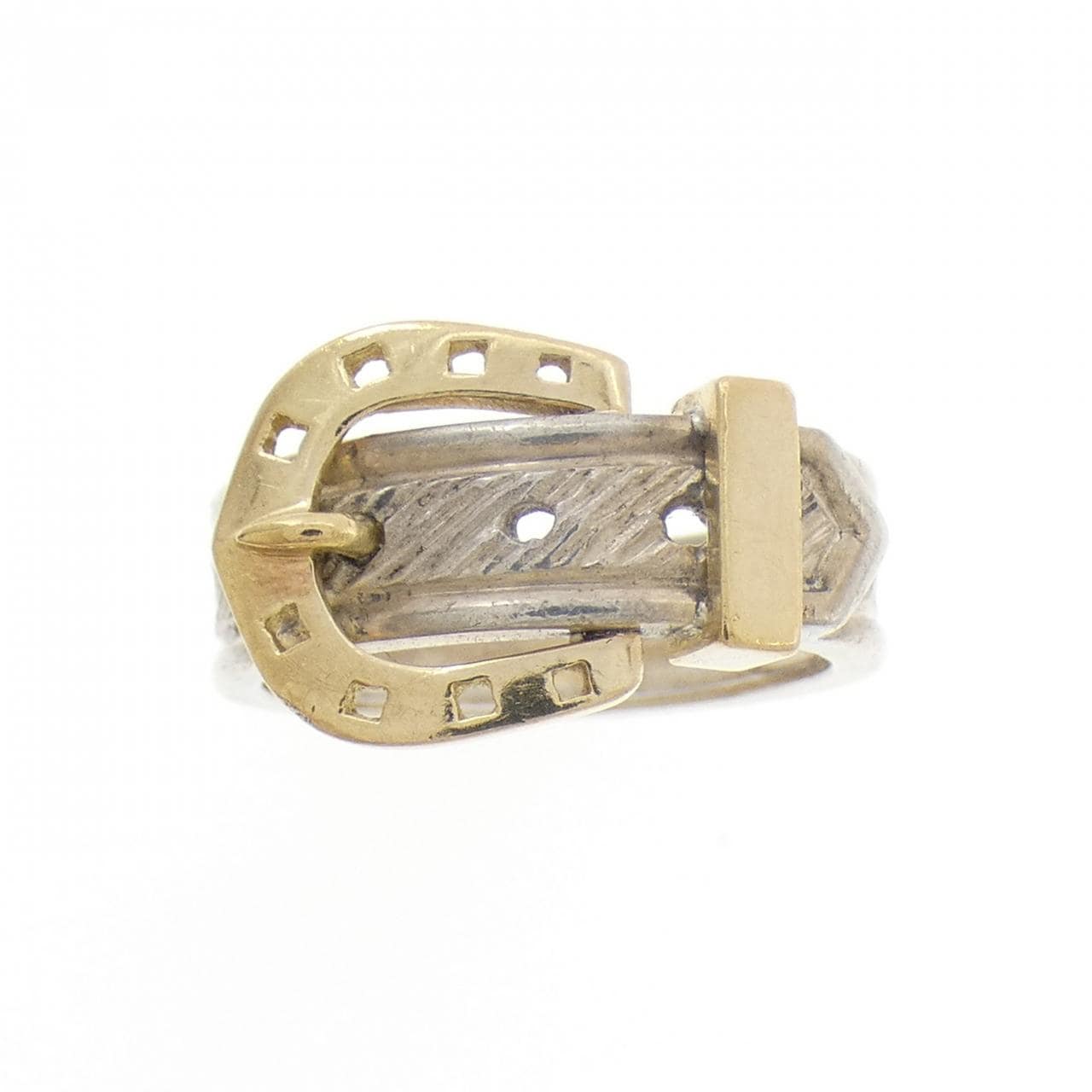 【ヴィンテージ】エルメス ホールマーク/18KYG リング