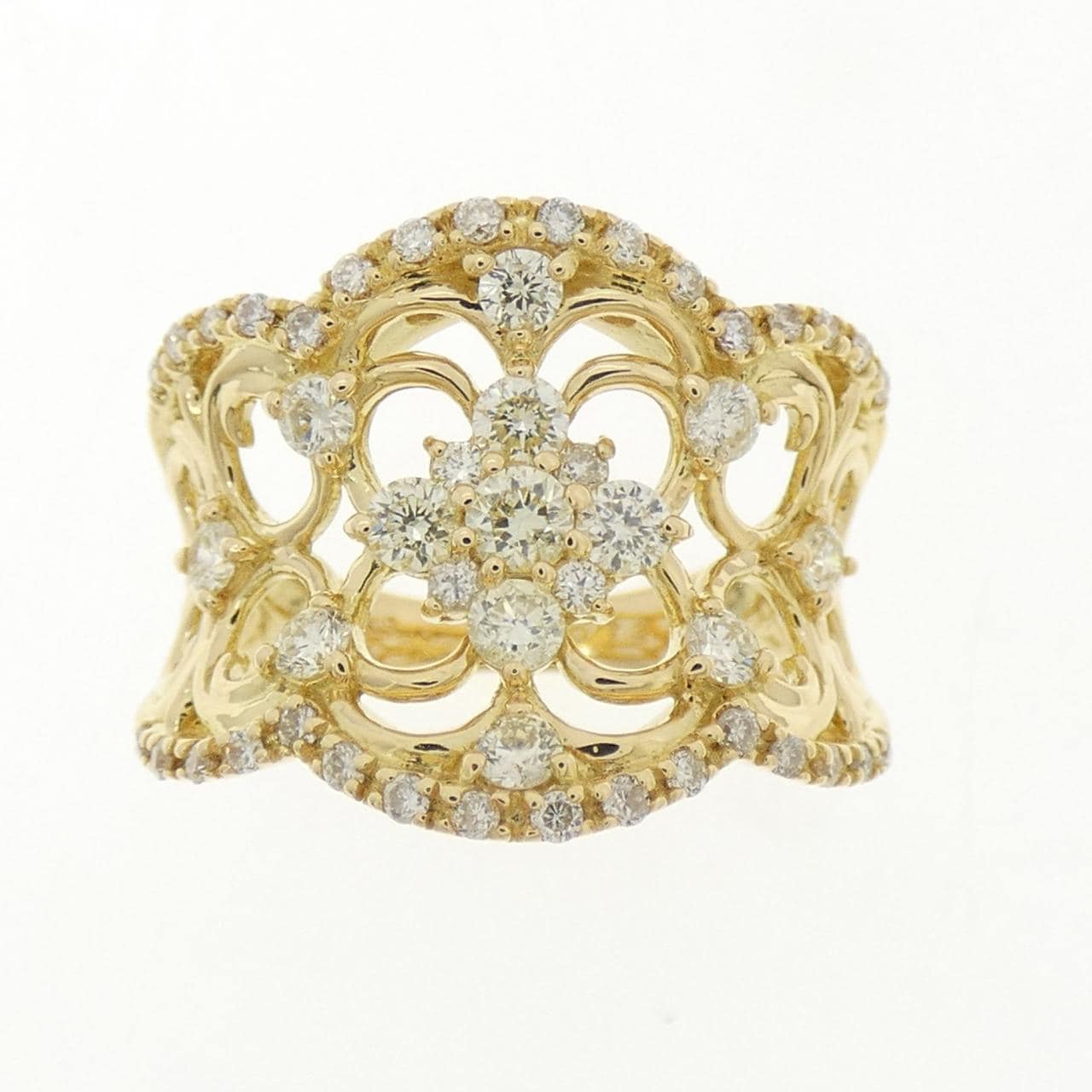 K18YG ダイヤモンド リング 0.73CT