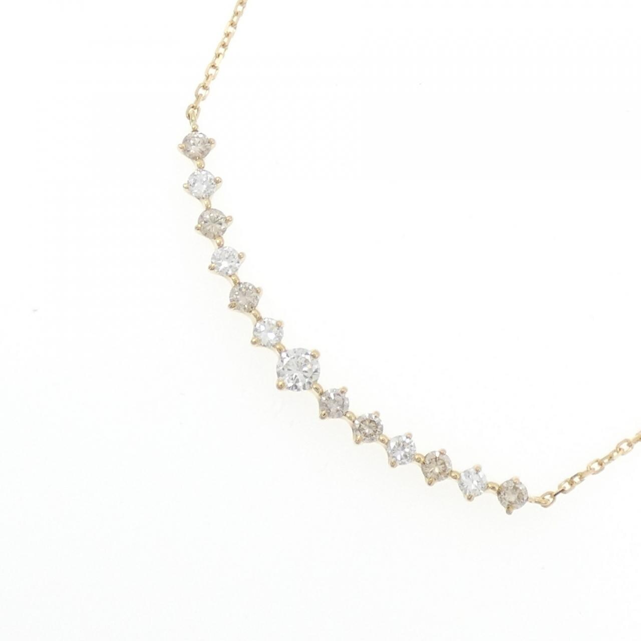 K18YG ダイヤモンド ネックレス 0.869CT