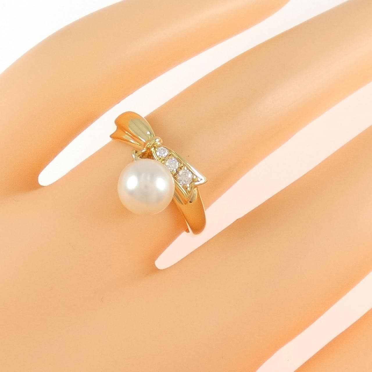 MIKIMOTO Akoya珍珠戒指 6.6mm