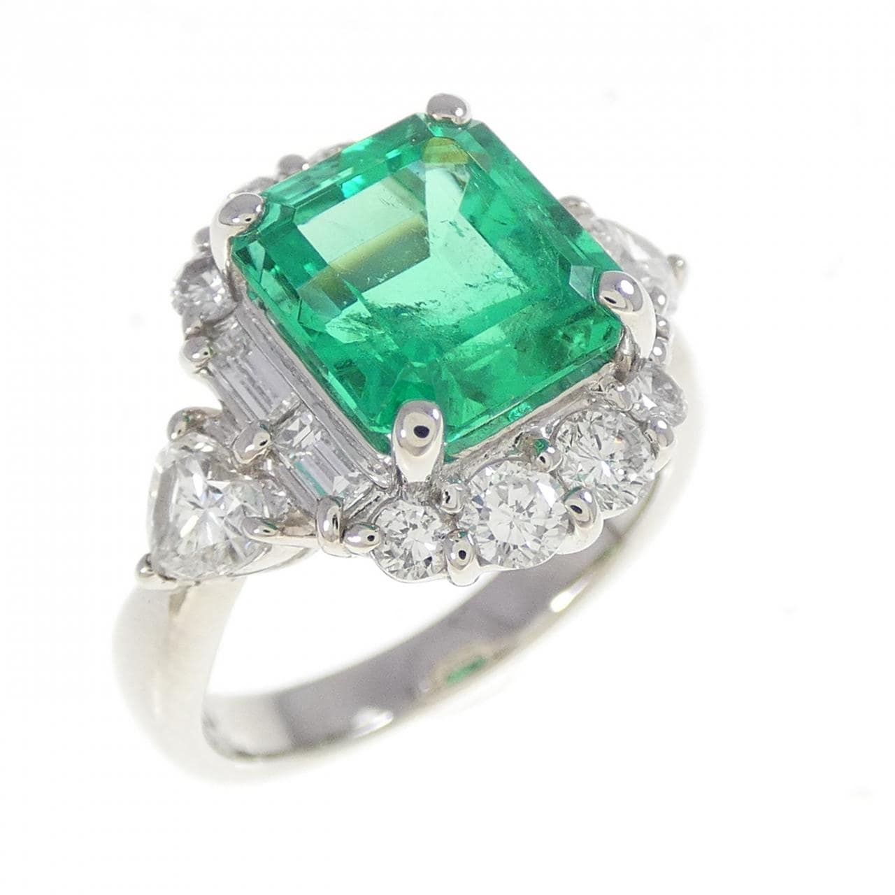 PT900 エメラルド リング 2.66CT コロンビア産