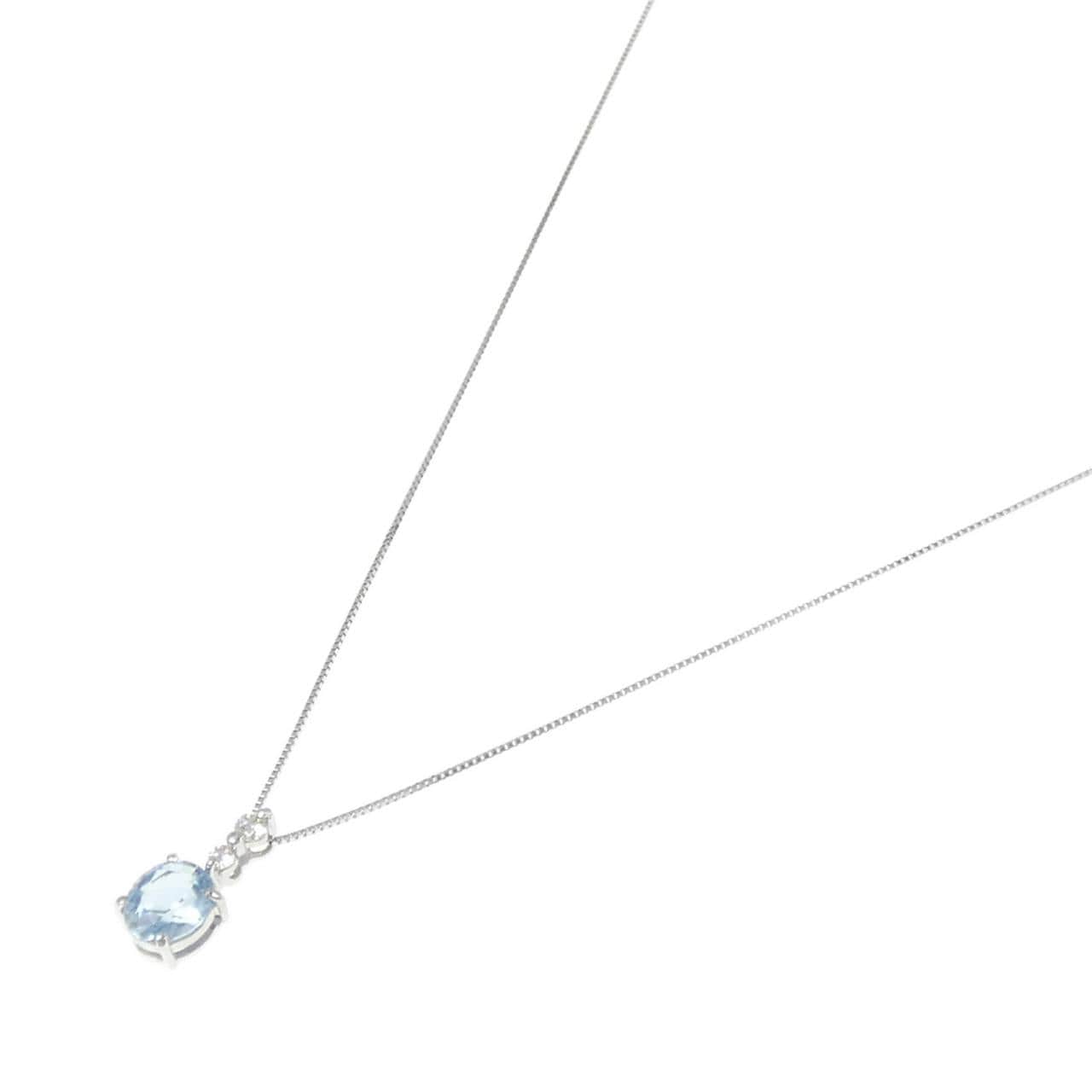 【リメイク】PT アクアマリン ネックレス 1.05CT
