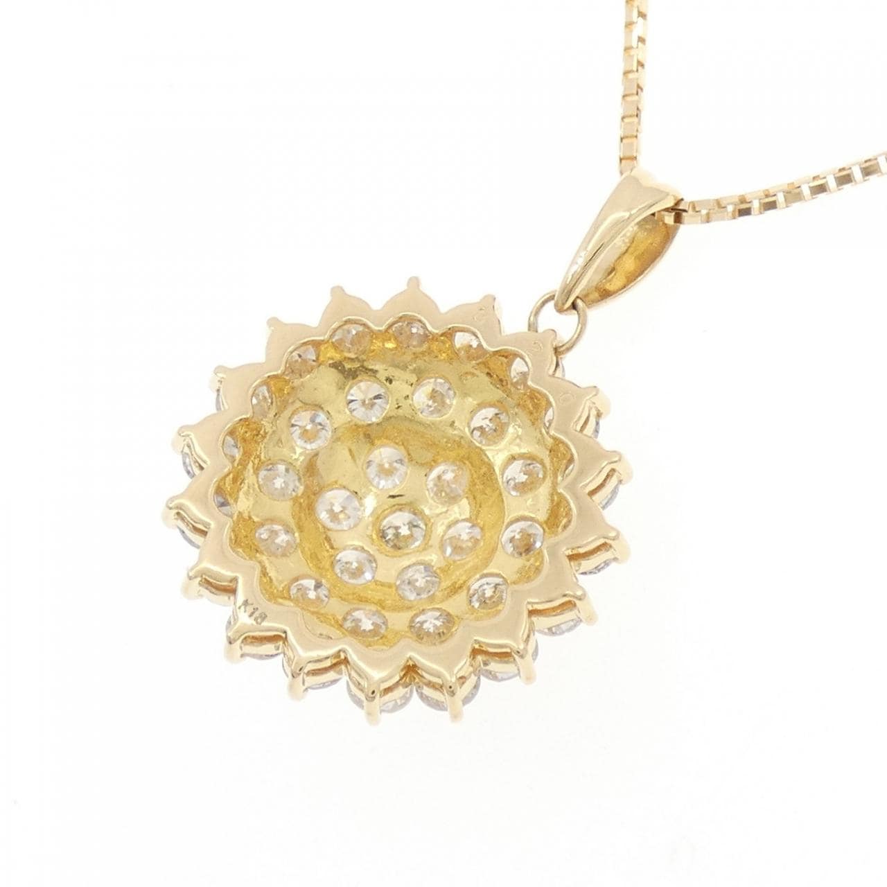 K18YG ダイヤモンド ネックレス 3.20CT