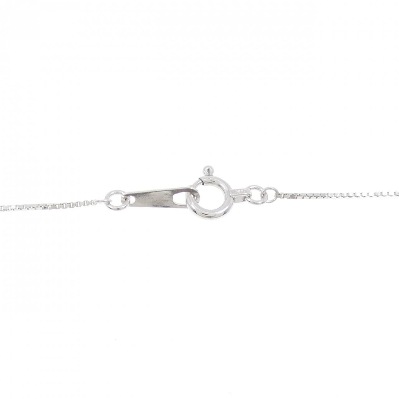 K10WG ハート ダイヤモンド ネックレス 0.07CT