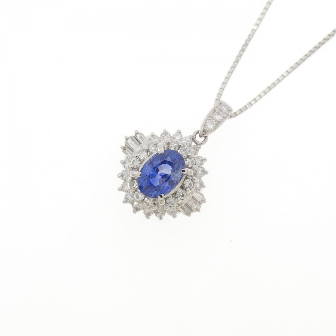 PT900/PT850 サファイヤ ネックレス 1.26CT