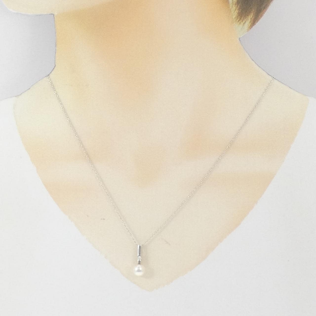 K18WG アコヤパール ネックレス