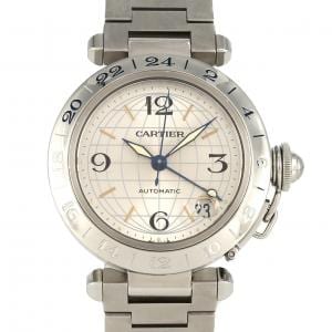 カルティエ パシャC GMT W31029M7 SS 自動巻