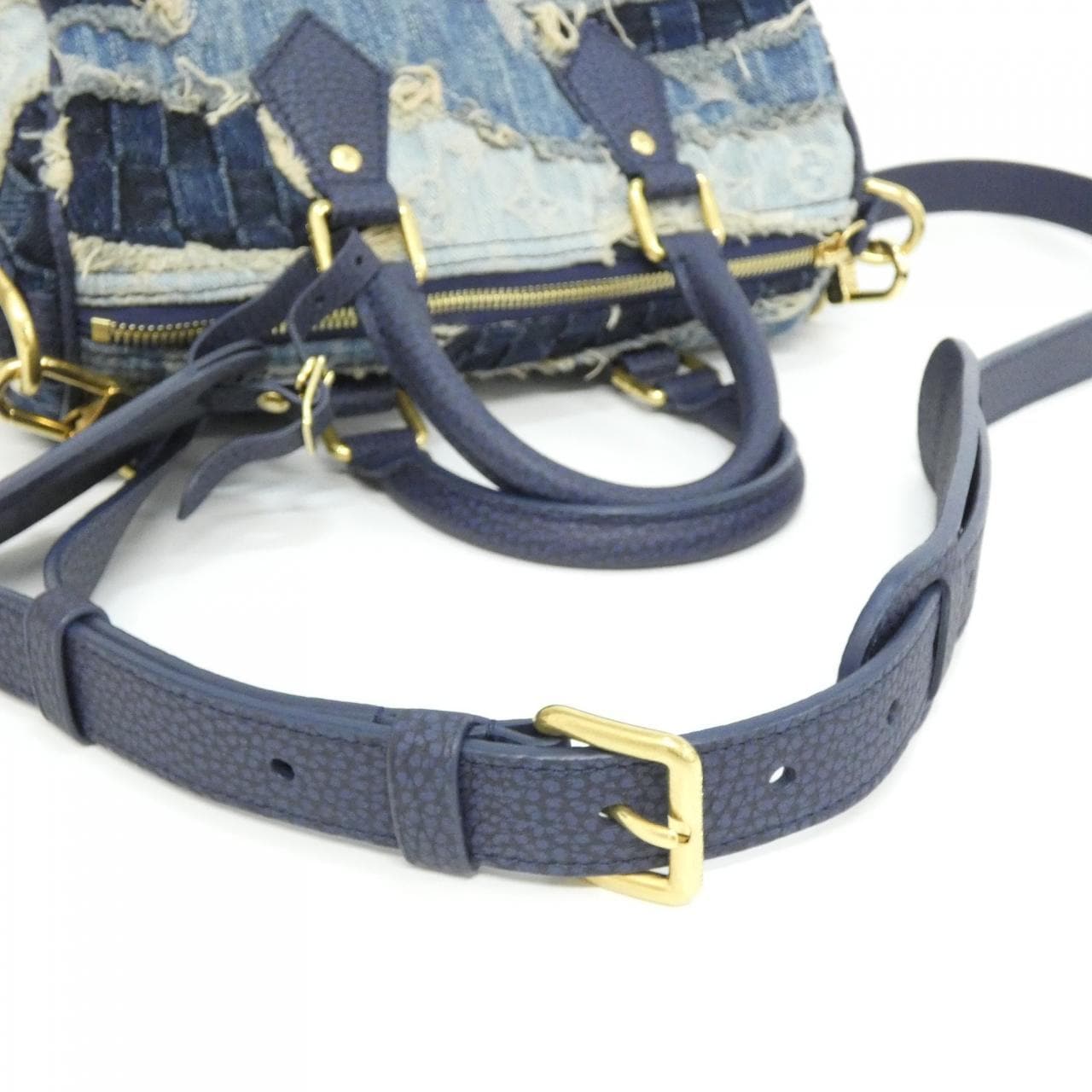 ルイヴィトン デニム ポロ ランドスケープ スピーディ バンドリエール 25cm M15276 バッグ