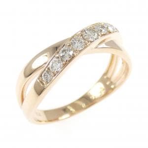 K18PG ダイヤモンド リング 0.30CT