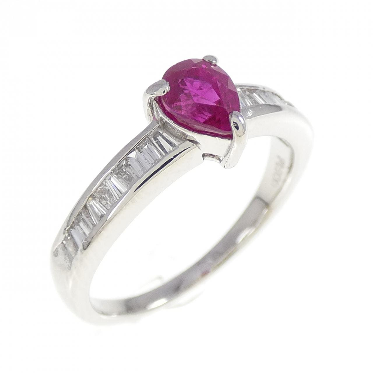 PT900 Ruby Ring 0.66CT