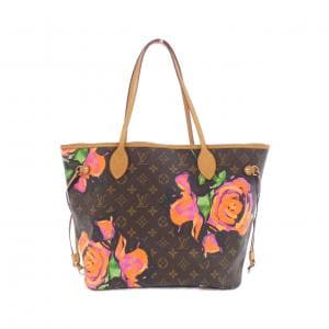 LOUIS VUITTON Monogram Rose (Stephen Sprouse) Neverfull MM M48613 Bag