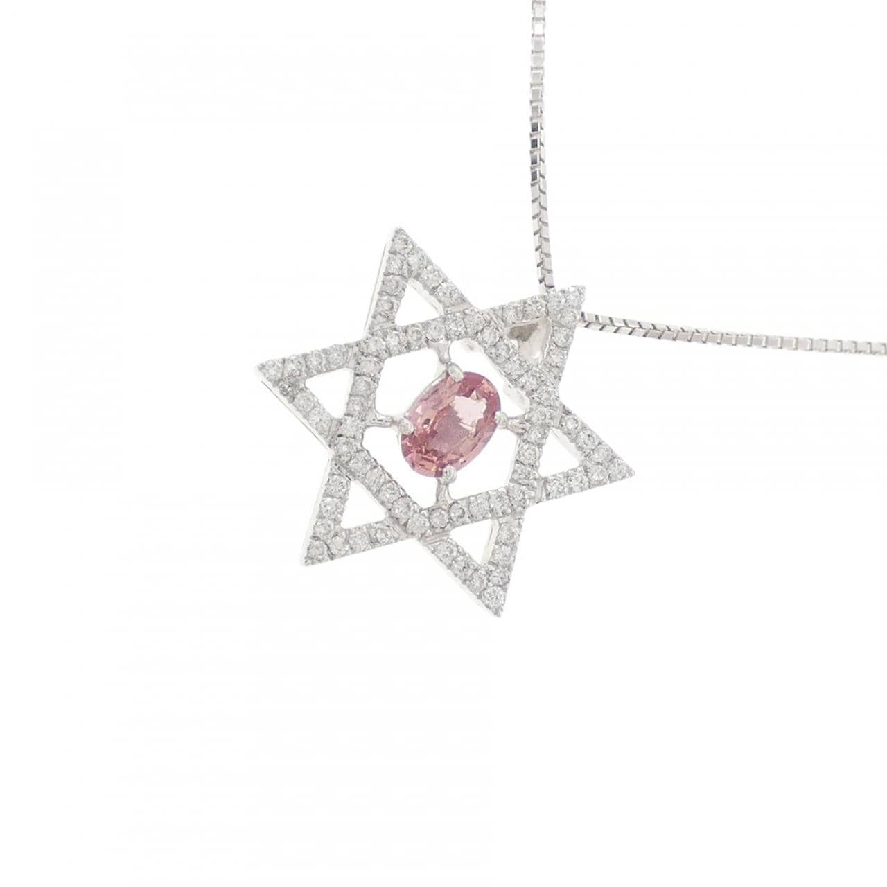K18WG サファイヤ ネックレス 0.288CT