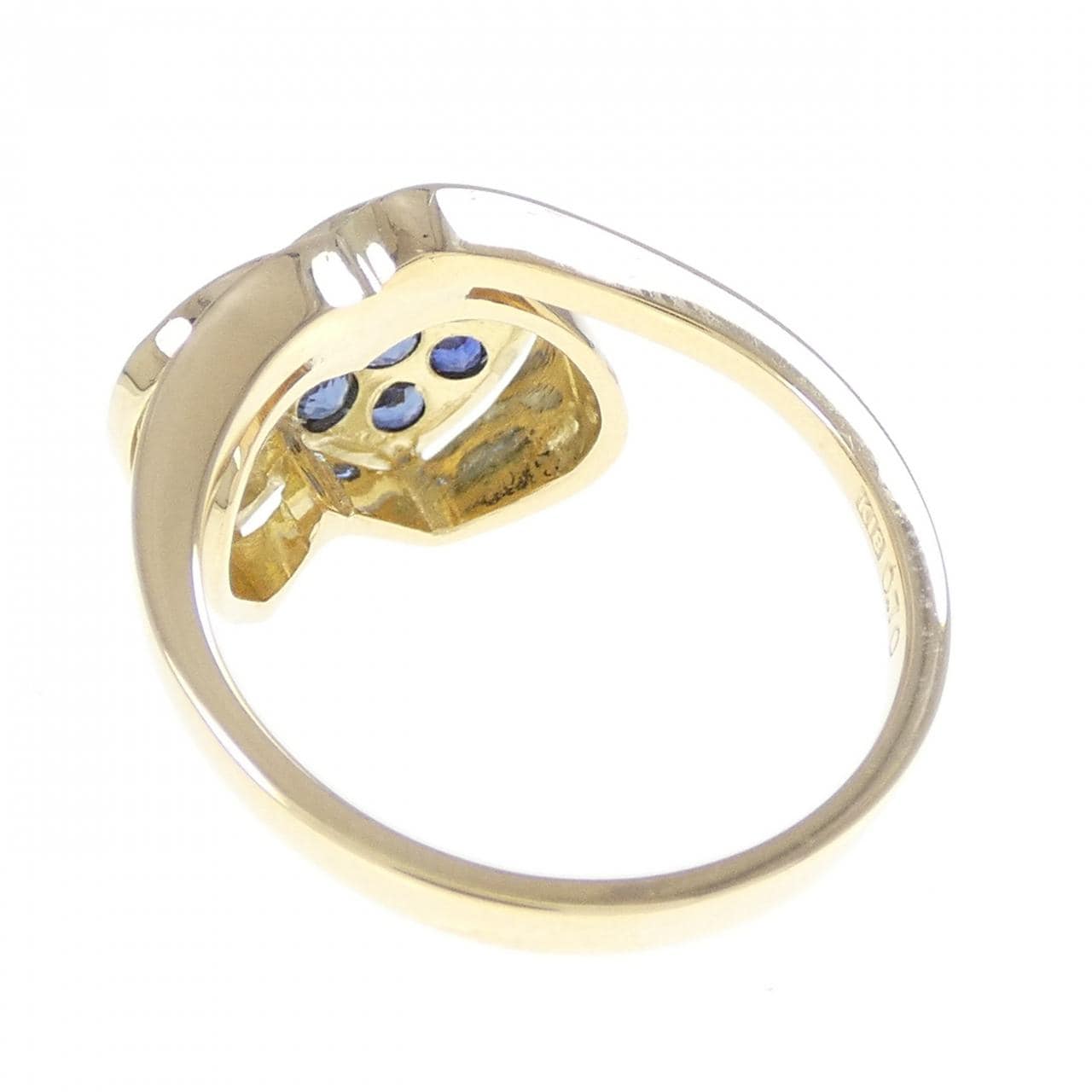 K18YG サファイヤ リング 0.70CT
