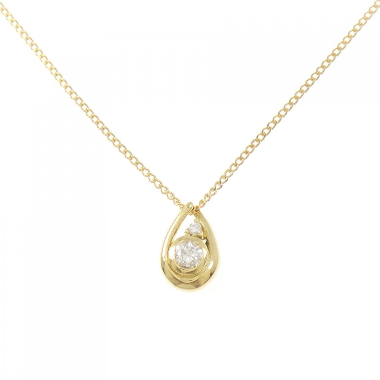 K18YG ダイヤモンド ネックレス 0.11CT