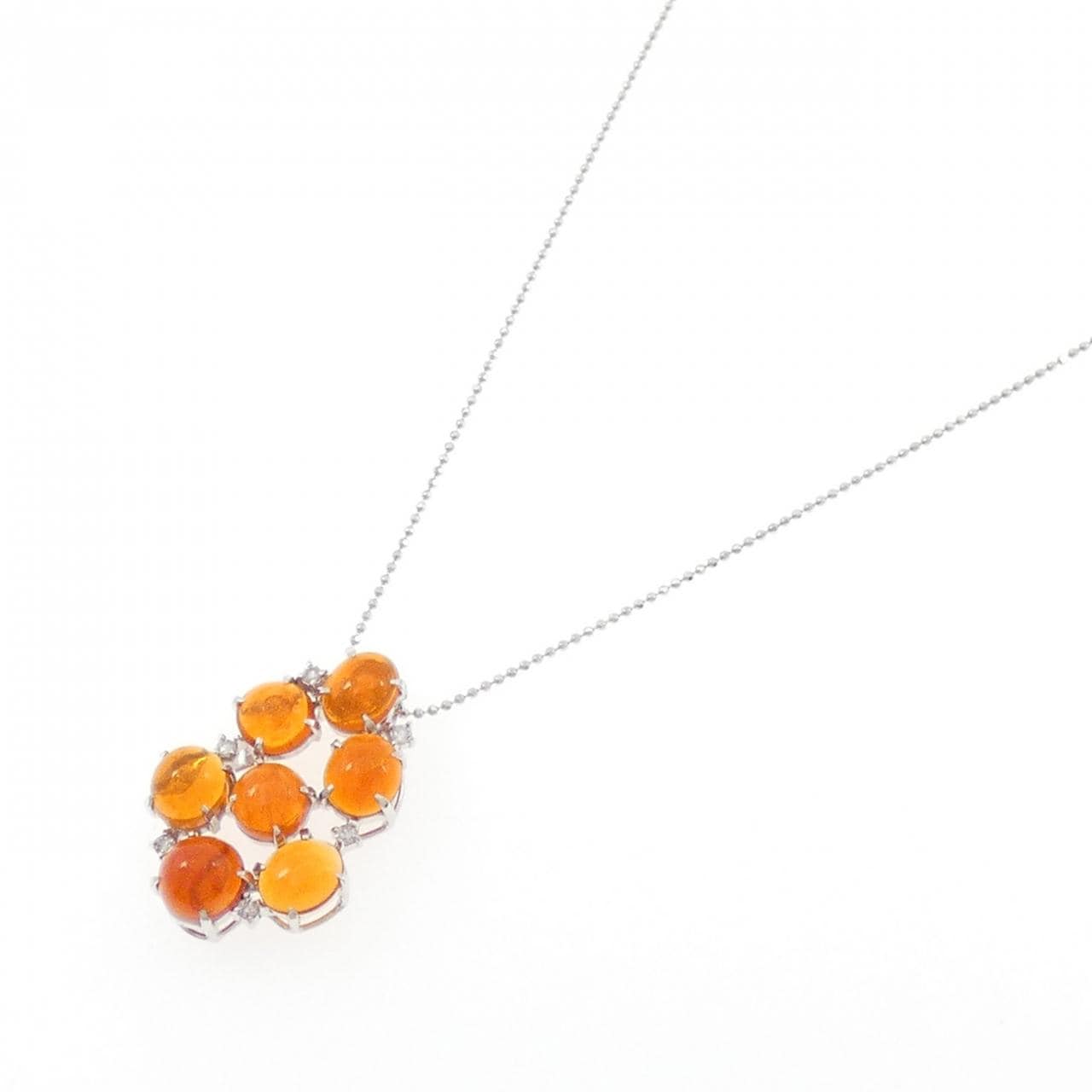 K18WG オパール ネックレス 6.37CT