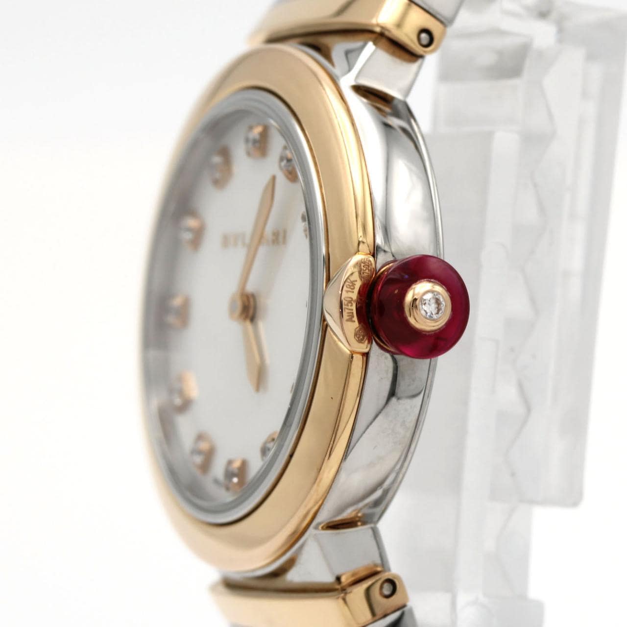 【ノーメンテナンス還元価格】ブルガリ ルチェア PGコンビ･12P LUP28SG/LU28WSPGSPG/12 SSxPG クォーツ