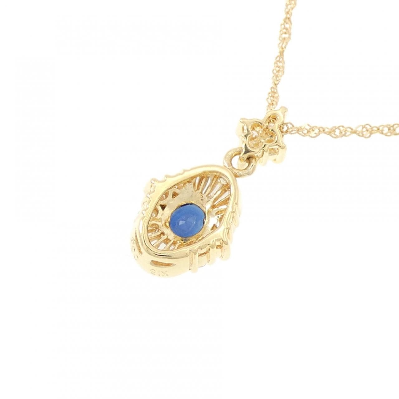 K18YG サファイヤ ネックレス 0.34CT