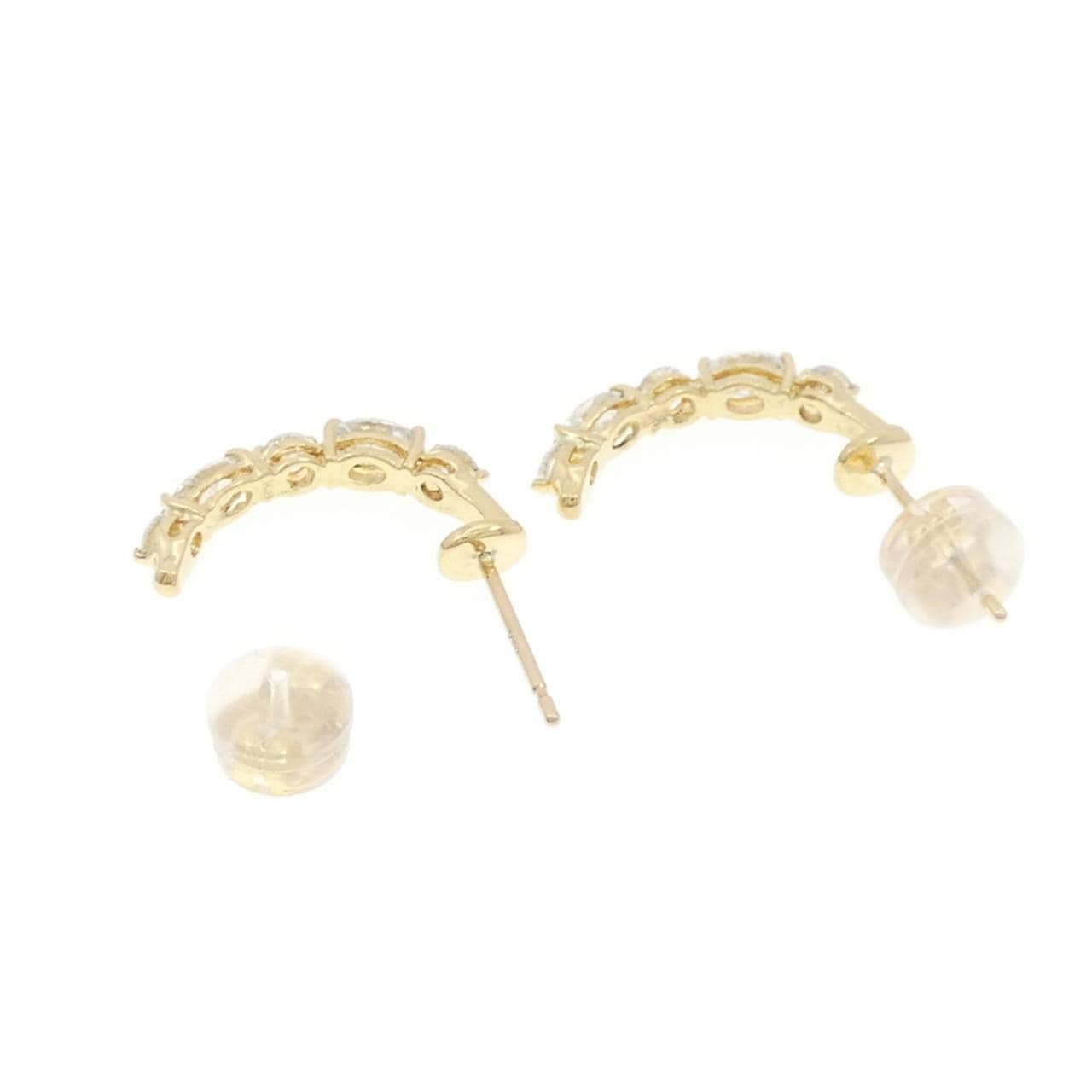 K18YG ダイヤモンド ピアス